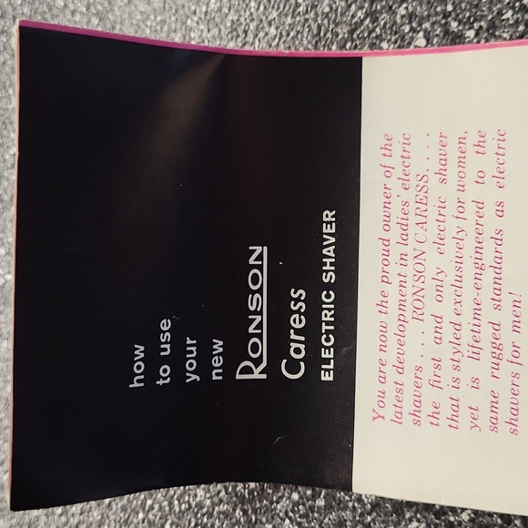 Vintage Ronson Pink and Gold Electric Shaver with Case - Picture 5 of 6